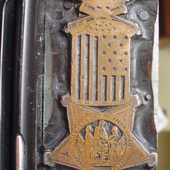 Grand Army of the Republic letterpress stamp - Military and Wartime