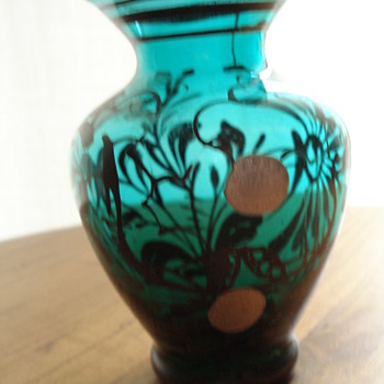 Murano hand painted vase - Art Glass
