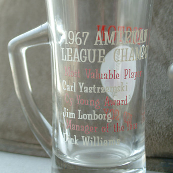 Boston Red Sox beer cups from 1967