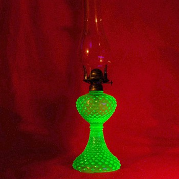 Uranium Glass Oil Lamp