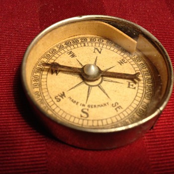Made in Germany Compass Pocket Mirror 1920's? - Advertising