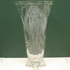 Crystal Etched Tropical Bird Vase
