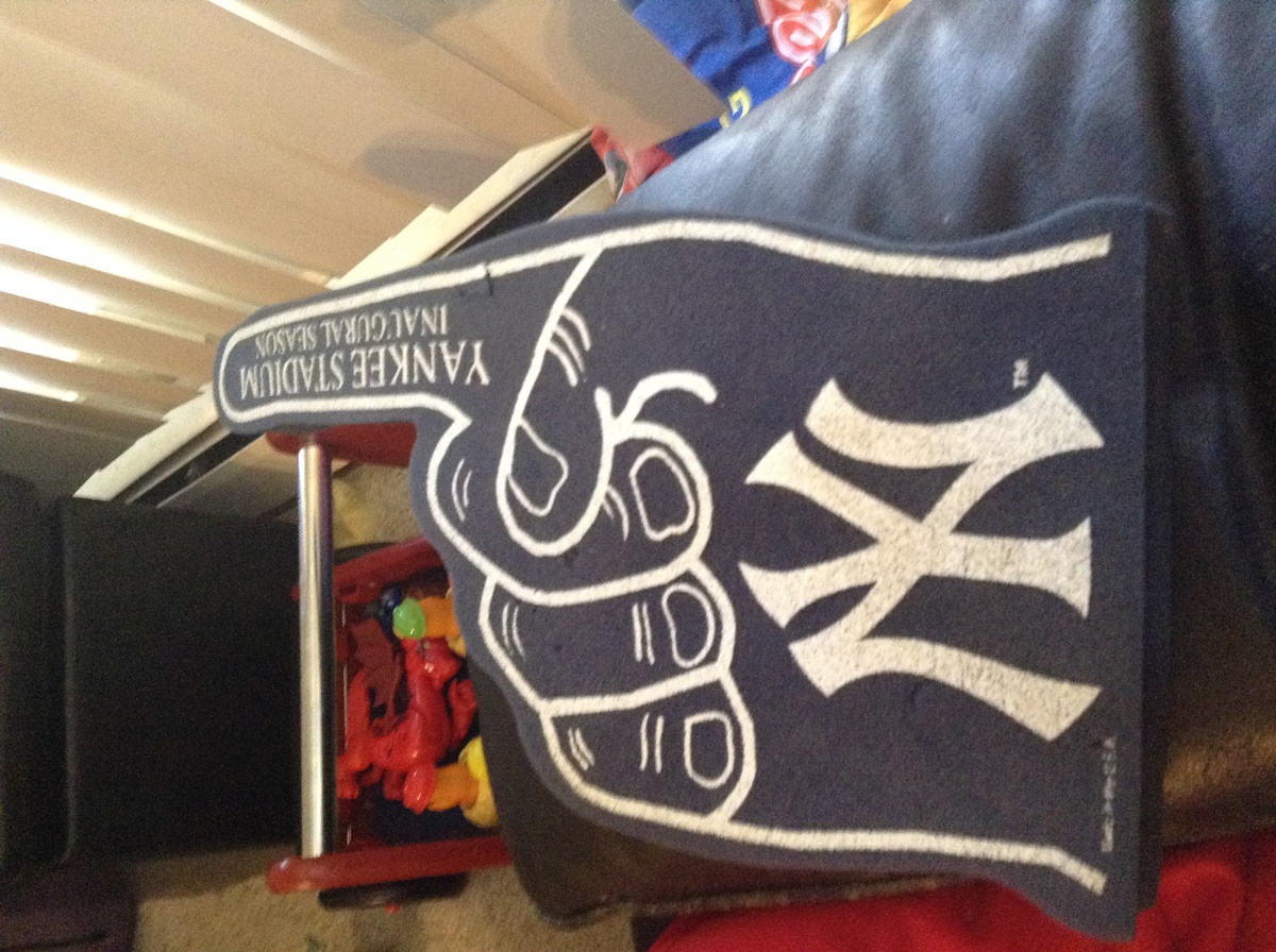 2009 Yankees foam finger Collectors Weekly