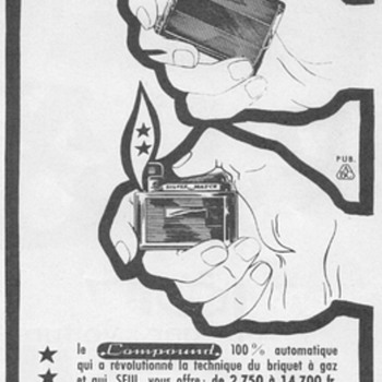 1961 - Silver Match Lighters Advertisement - French