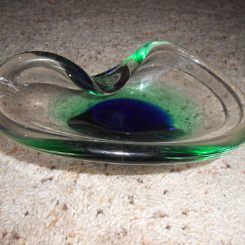 hand blown dish - Art Glass