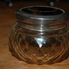 Cut glass dish with silver and faux (?) tortoiseshell cover - searching for silver mark ID