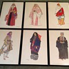 6-Vintage Costumes of the Holy land Original Prints by Susan Southby