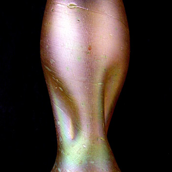 Rindskpof Bohemian Art Nouveau Mini Tornado Vase - Art Glass