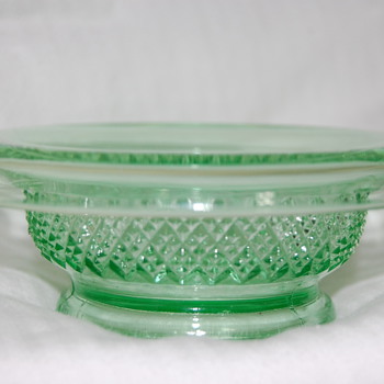  Little Green Glass Bowl - Glassware