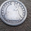 1853 half dime. is this  a mint error?