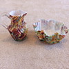 Victorian Art glass cream pitcher and waste bowl