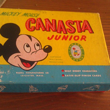 Vintage 1950's Mickey Mouse Canasta Junior Card Game