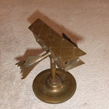 WW1 Trench Art Biplane on shell base c. 1918 - Military and Wartime