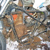 Yamaha YA1 Motorcycle frame 1955 Red dragonfly