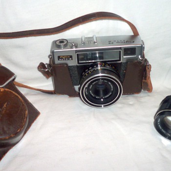 Fujica 35ML camera, with its leather case