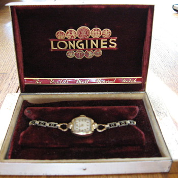 Grandmother's Antique Longines Wristwatch With Case