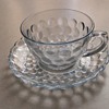 Bubble Glass cup & saucer