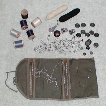 WWII Military Sewing Kit - Military and Wartime