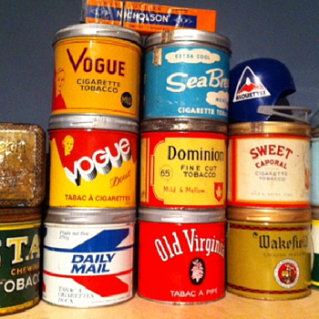 Tobacco tin collection so far - Tobacciana