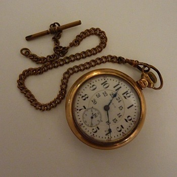 Elgin Pocket Watch with chain (original fob missing)