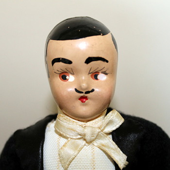 1940's composition groom? Rhett Butler? magician? doll