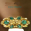 Awesome Aqua Rhinestones 1940's Coro Duette All signed 