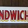 1940's Amusement Park Sandwich Sign