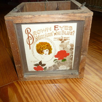 Antique Sheet Music Advertising Box