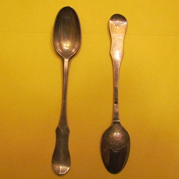 Unusual silver teaspoons