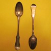 Unusual silver teaspoons