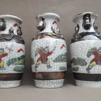 Chinese antique celadon vases - Asian