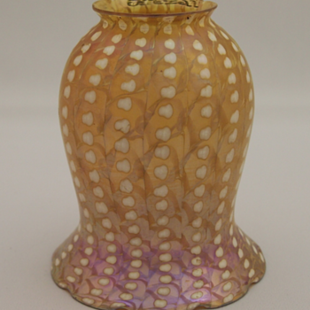 Quezal zipper shade - Art Glass