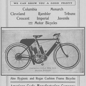 1902 American Motor Bicycle Advertisement