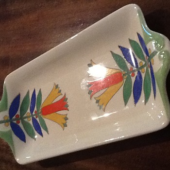 Royal Doulton Art Deco sandwich plate.