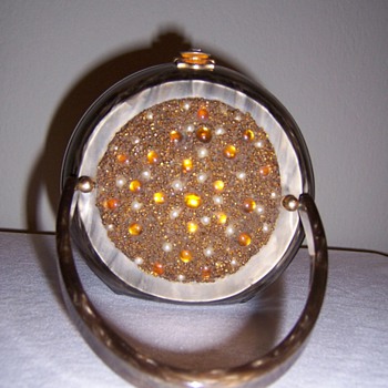 Wilardy Tortoise Jeweled Lucite Handbag