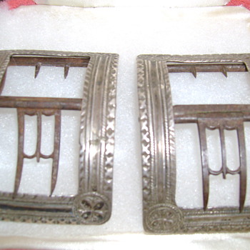 Silver Shoe Buckles 1763 or 1764