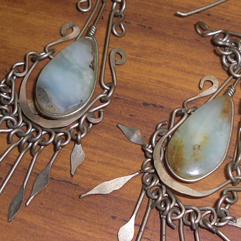 Vintage jade earrings