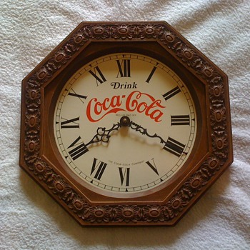 old coca cola clock