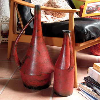 Two stunning Ceramano Aria Vases by Hanns Welling, West German  - Art Pottery
