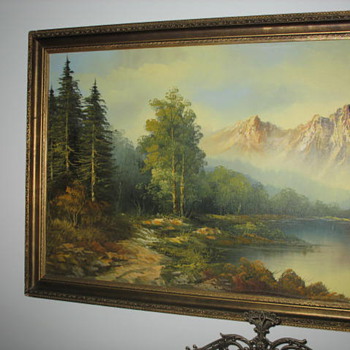 19th century Californian Art - Plein air Painting of Mount Shasta - Victorian Era