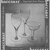 Baccarat Glass Advertisements