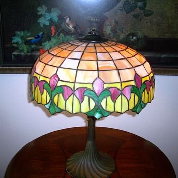 Wilkinson Leaded Art Glass Table Lamp c.1920's. - Art Glass