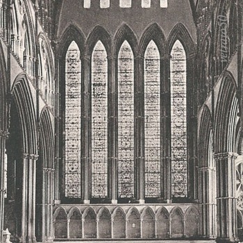 YORK MINSTER, FIVE SISTERS' WINDOW. c. 1885. - Postcards