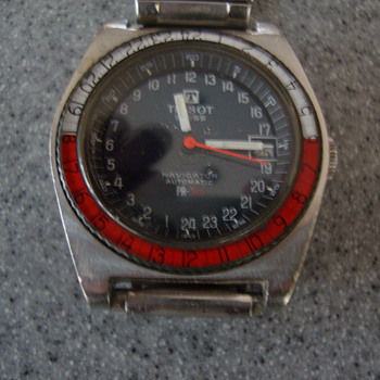 Vintage Tissot PR-516 24 hour Navigator with fixed bezel - Wristwatches