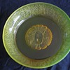 Reijmyre Sweden artdeco vaseline lion head dish