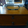 Antique oak  medical device box!