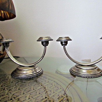 Mystery  Marks on Silver Plate Candelabras