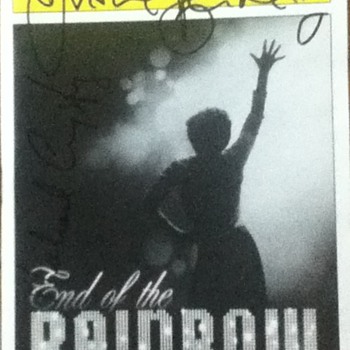 "End of the Rainbow" Signed Playbill - Paper