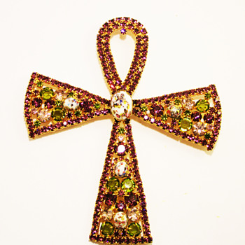Vintage Alice Caviness Massive Ankh Brooch/Pin/Pendant