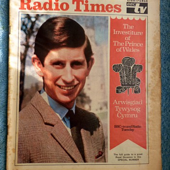 1969-bbc-radio times magazine-radio/TV programmes-investiture. - Paper